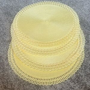 Homegoods Round Scalloped Placemats Set of  (4)